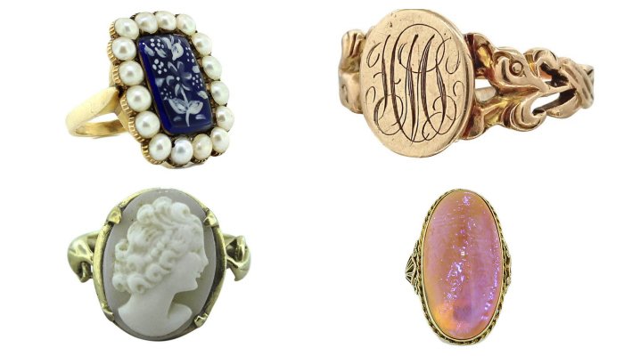 victorian rings