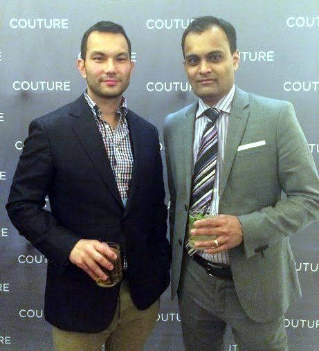 TrueFacet co-founders Chris and Tirath at the Couture show.