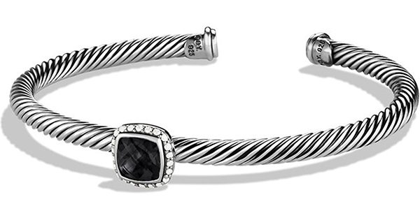 David Yurman Cable Classics Cuff with Black Onyx