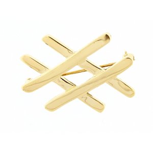 Tiffany & Co. Paloma Picasso Tic-Tac-Toe Brooch