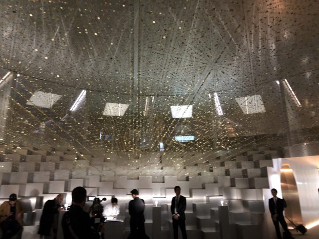 Every booth at Baselworld is elaborately decorated to attract consumer attention.