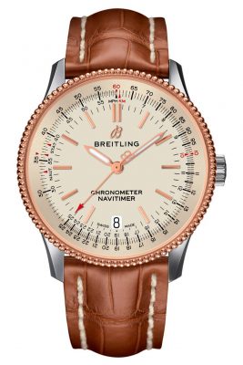 Vintage accents, including a smaller size, define the new Breitling Chronometer Navitimer 1 Automatic 38 mm