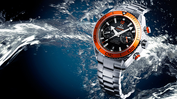 Omega Watch in Water