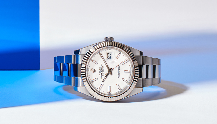 Unisex Rolex Datejust in White Gold