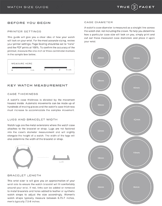 Watch Size Guide Preview Image