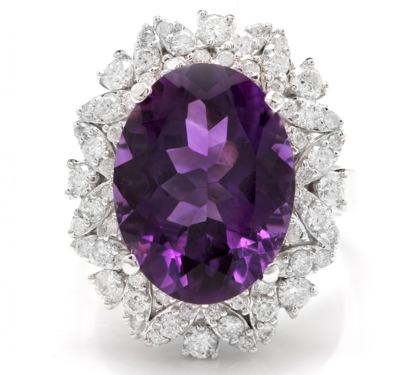 amethyst engagement ring