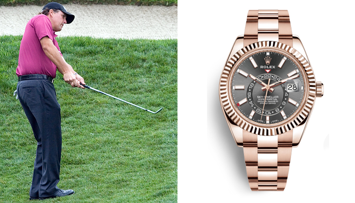 Phil Mickelson: Cellini, Oyster, and Sky-Dweller