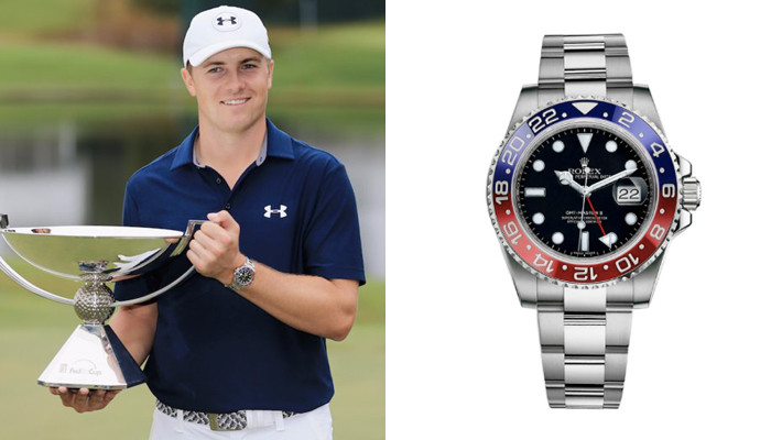 Jordan Spieth: Explorer II and “Pepsi” GMT Master II