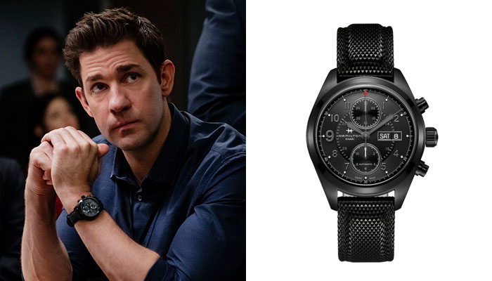 John Krasinski in Jack Ryan wearing a Hamilton Khaki watch