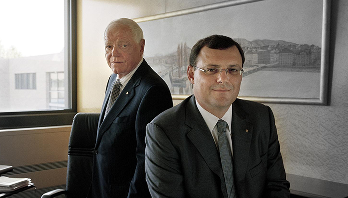 Philippe Stern (Honorary President of Patek Philippe) and Thierry Stern (President of Patek Philippe)