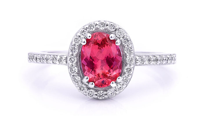 Colored gemstone ring