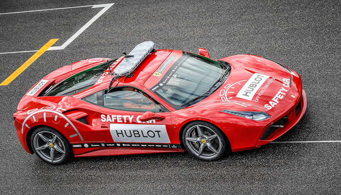 Hublot Logo-Covered Safety Car