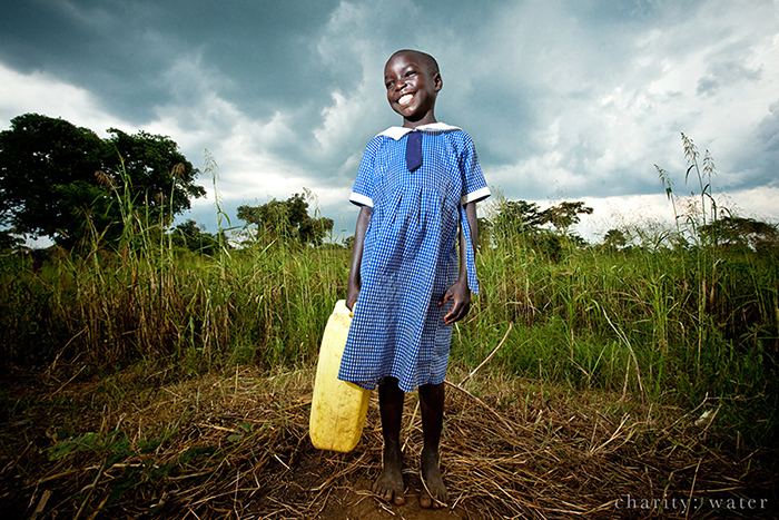 Image from charity: water's field work in Uganda