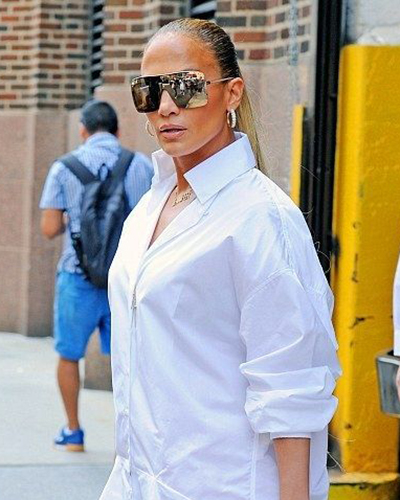 Jennifer Lopez was also spotted wearing Le Vian earrings and two rings while out and about in New York City in July 2018.