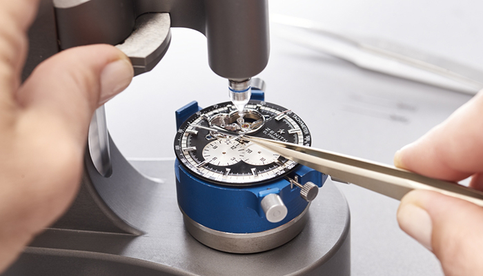 A Zenith watch being serviced by the manufacturer. Image courtesy of Zenith.