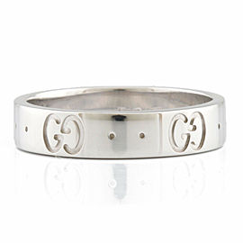 GUCCI : 18K white Gold Ring US4.75 , EU49 LXKG-324