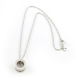 BVLGARI : 18K white Gold Silver Necklace LXKG-296