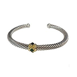 David Yurman Renaissance Bracelet with Chrome Diopside, Hampton Gree Topaz and G