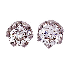 Peter Suchy Platinum Diamond Womens Earrings