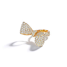 Bow Diamond Ring & Pav