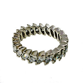 Vintage Platinum 1.50ct Marquise Diamond Eternity Ring Size 6.75