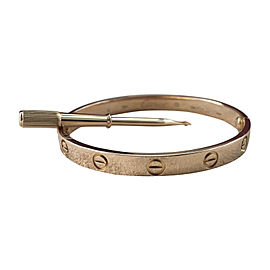 Cartier Love 18K Rose Gold Bracelet Size 17