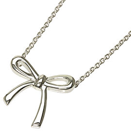 TIFFANY & Co 925 Silver Bow Necklace QJLXG-1245