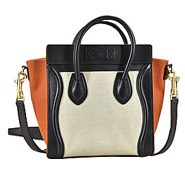 Celine Nano Luggage Tote Leather Satchel