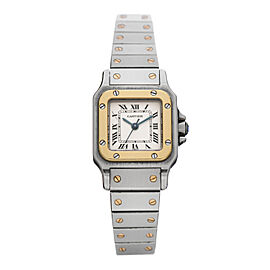 Cartier Santos Galbee Stainless Steel 18K Gold Automatic Ladies Watch