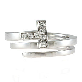 TIFFANY&Co 18K white Gold Ring US4.75,EU49