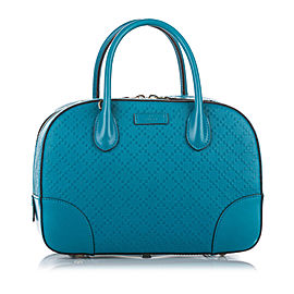 Gucci Diamante Bright Leather Satchel