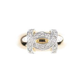 Cartier 18K Yellow White Gold Dian Ring LXGYMK-585