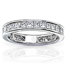 14k White Gold 2.00ct Diamond Eternity Band Ring