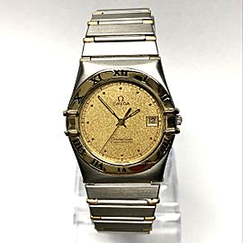 OMEGA CONSTELLATION Quartz 18K Yellow Gold & Steel Men's Watch