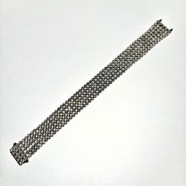 Gorgeous 18 White Gold Bracelet G VS1 Natural Diamonds 10TCW 42.73g