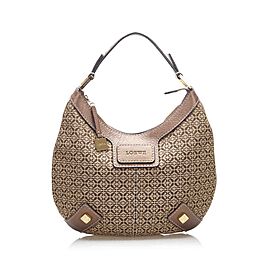 Loewe Anagram Canvas Hobo Bag