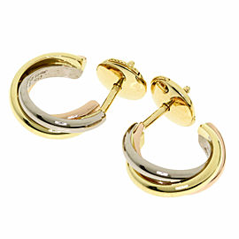 CARTIER 18k White , Yellow and Pink Gold Trinity Earring LXGQJ-1173