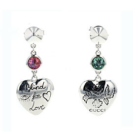 GUCCI 925 Silver Colored stones Pierce LXGBKT-844