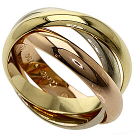 CARTIER 18K Yellow Gold Trinity Ring US 7 QJLXG-1424