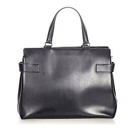 Ferragamo Gancini Leather Satchel