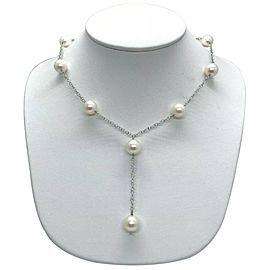 Akoya Pearl Necklace 9-9.5 mm 14k Gold 21" Women Certified $2,950