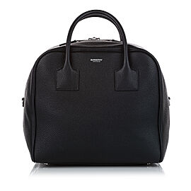 Burberry Medium Cube Leather Satchel