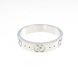 GUCCI 18K white Gold Icon Ring LXGYMK-755