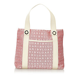 Bvlgari Logomania Canvas Handbag