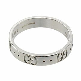 Gucci GG 18k White Gold Ring LXGCH-167