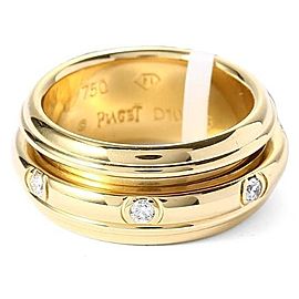 Piaget 18K Yellow Gold Diamond G34PL350 Ring Size 6.75