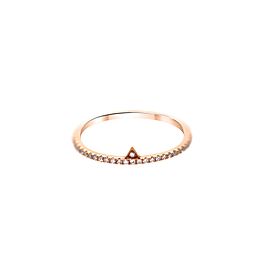 18k Rose Gold and .15ct Diamond Ring