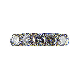 14K White Gold 1ct Diamond Band Size 8.0