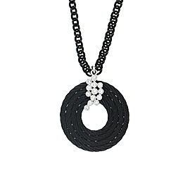 Alor 18K White Gold/Stainless steel & Black PVD ON BLACK PVD Necklace