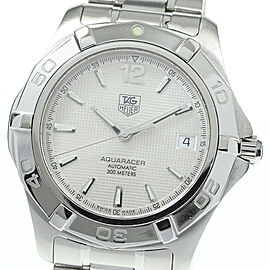 TAG HEUER Aqua racer WAF2111 Silver Dial Automatic Men's Watch